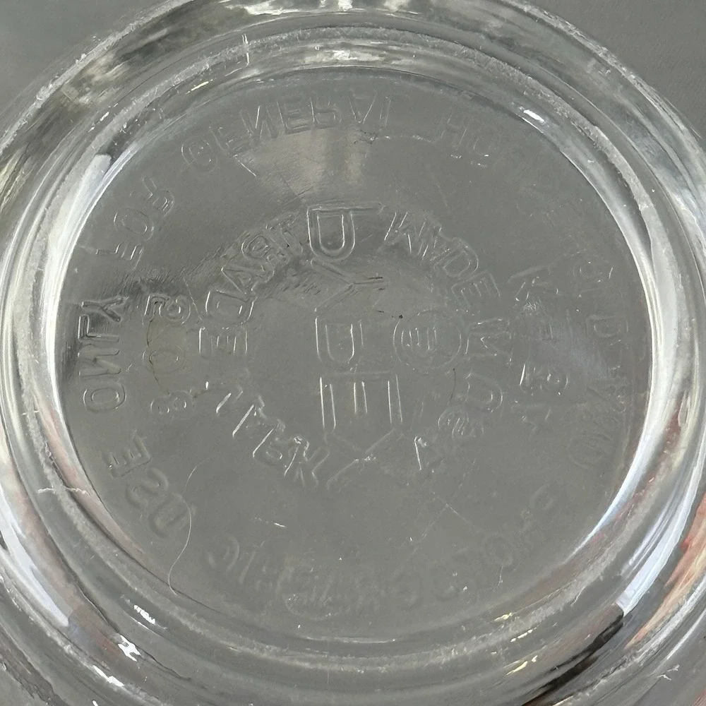 Vintage Pyrex 1 Cup Glass Measuring Cup Red Lettering 8 oz Anchor Hocking USA